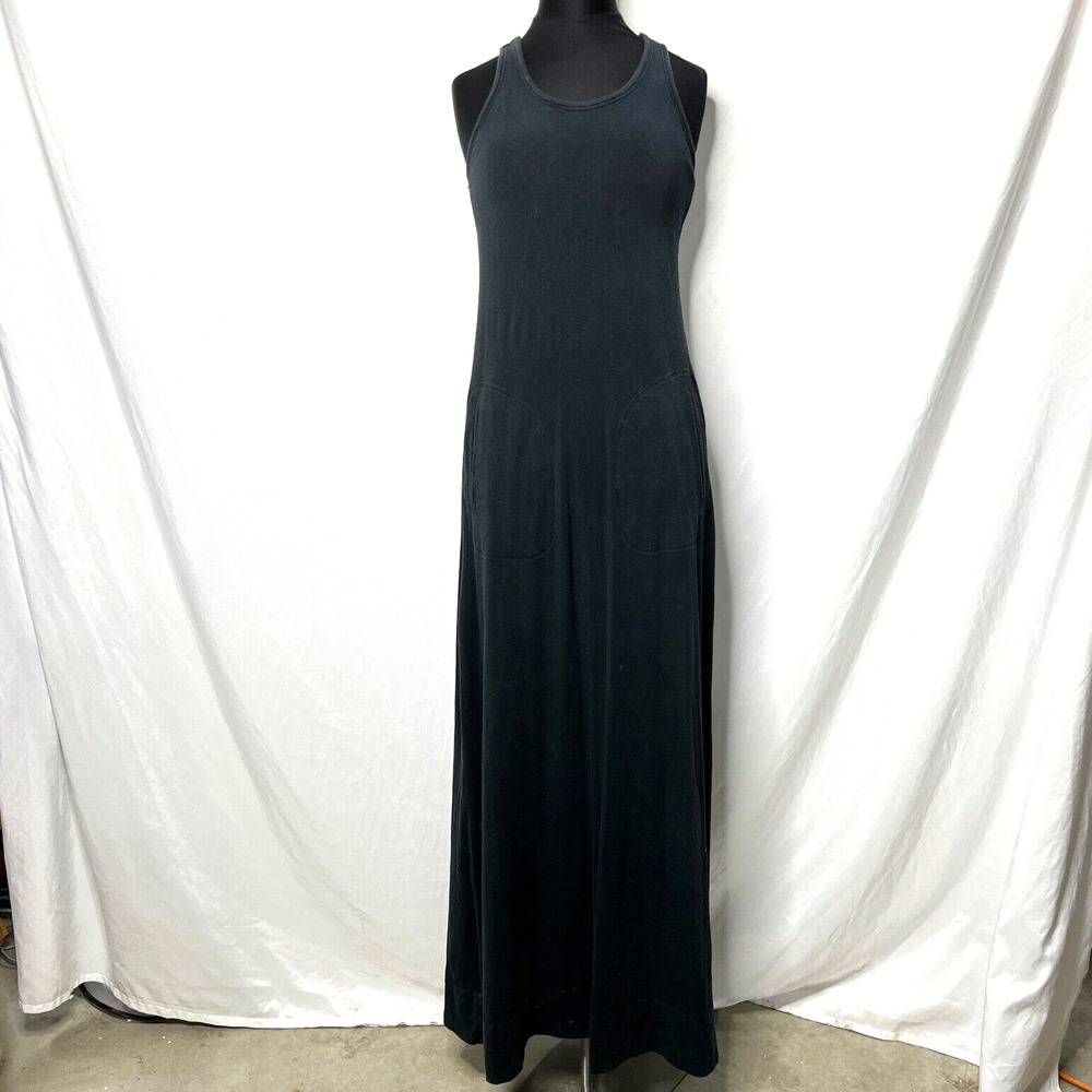 Athleta Maxi Dress Size XXS Black Pockets
